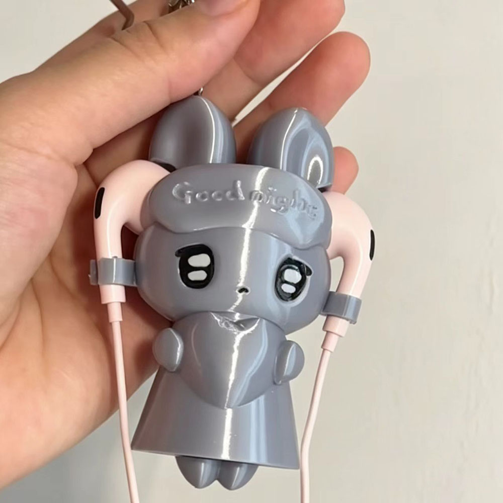 Cable Winder Keychain - Cute Bunny Cable Winder Keychain –