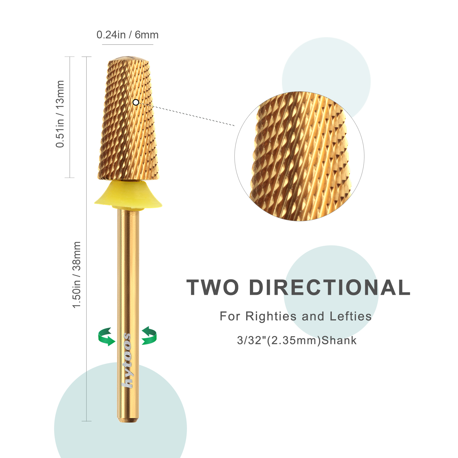 HYTOOS XF Titanium Safety Nail - Nail File Titanium 评论和价格