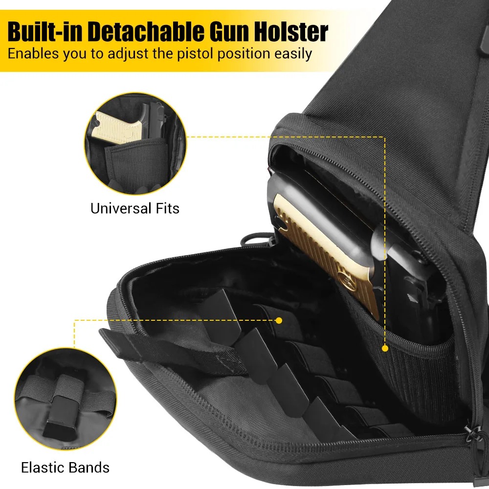 Concealed Carry Chest Gun Bag  - Edc Carry Pistols 评论和价格