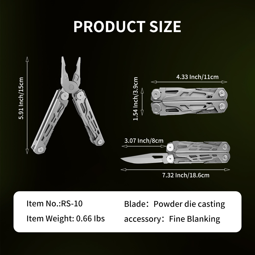 19 in1 Multitool Pliers Foldin - Edc Carry Pliers 评论和价格
