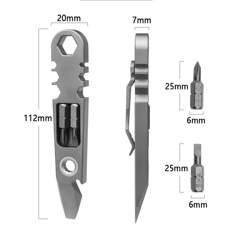 Outdoor Portable EDC Multifunc - Titanium Pry Bar 评论和价格
