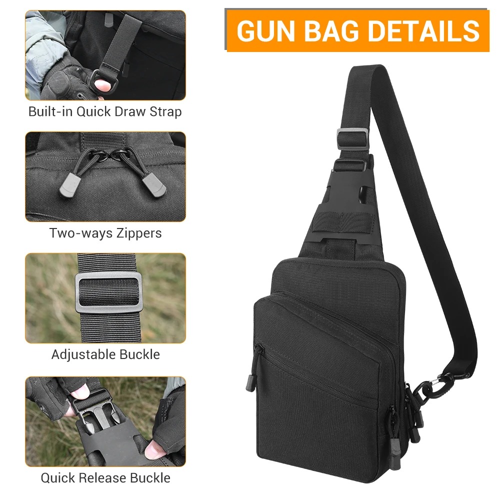 Tactical Pistol Gun Bag Concea - Edc Carry Pistols 评论和价格