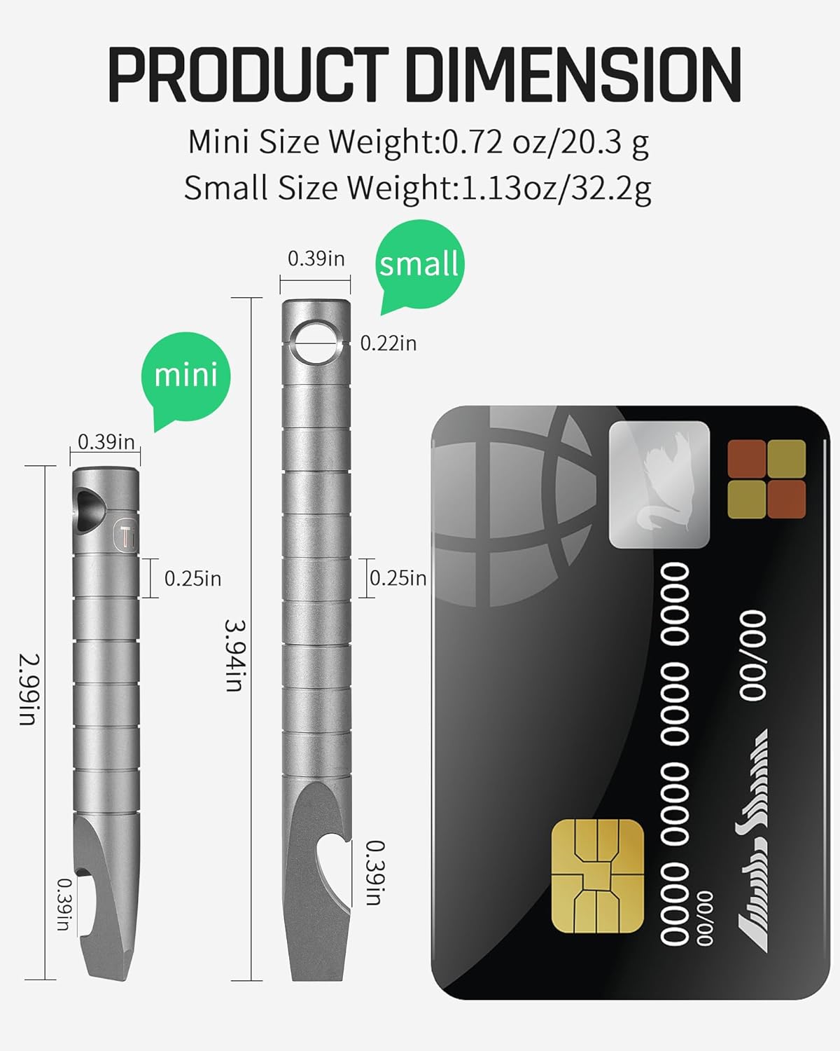 TISUR Titanium EDC Pry Bar, Ke - Titanium Pry Bar 评论和价格